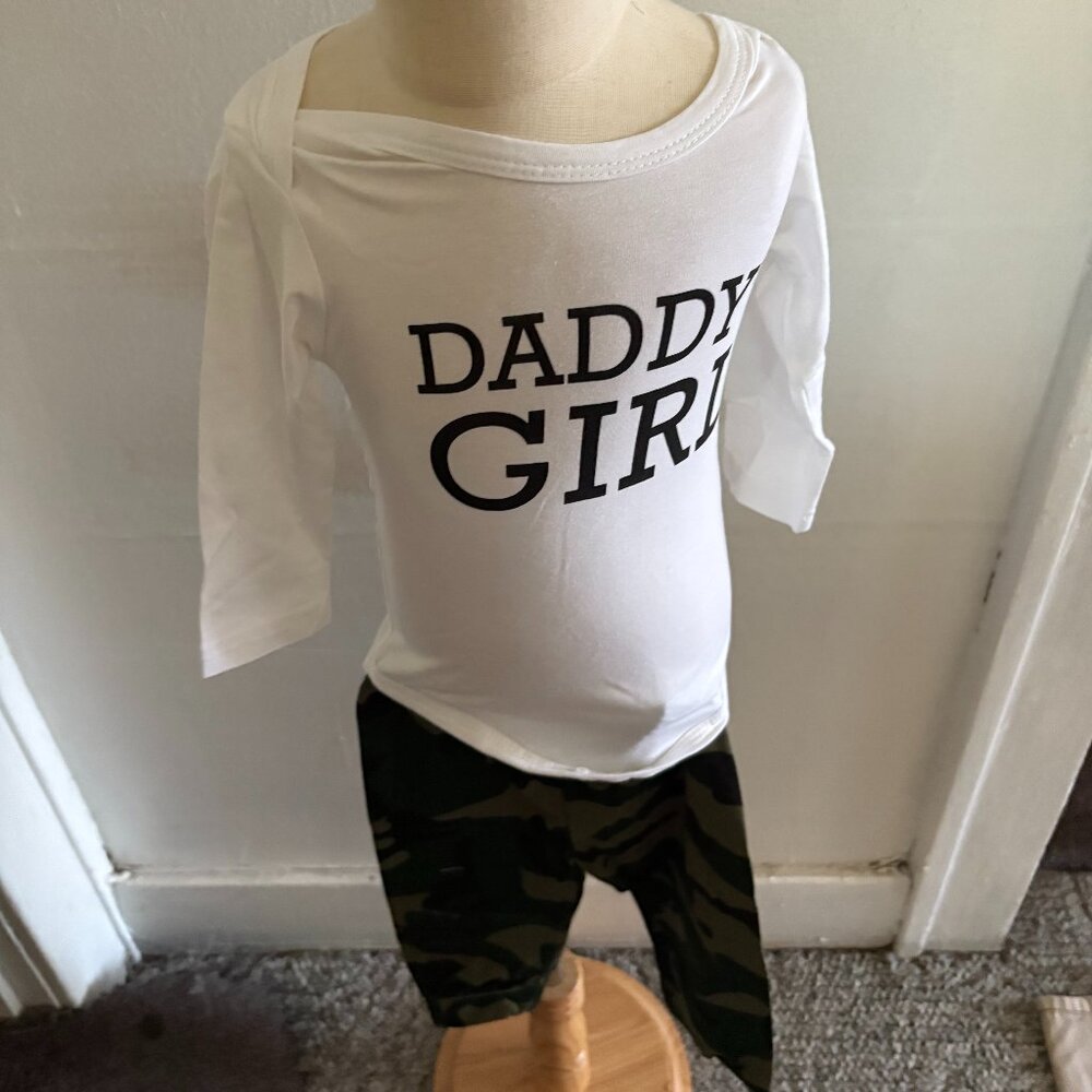 Toddler and black & white Jogging suit with button up sleeper